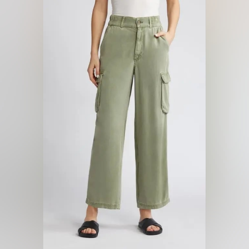 NWOT Treasure & Bond [2X] Straight Leg Cargo Pants - Olive Acorn